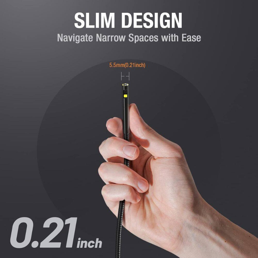 SLIM DESIGN  
Navigate Narrow Spaces with Ease  
5.5mm (0.21 inch)  
0.21 inch