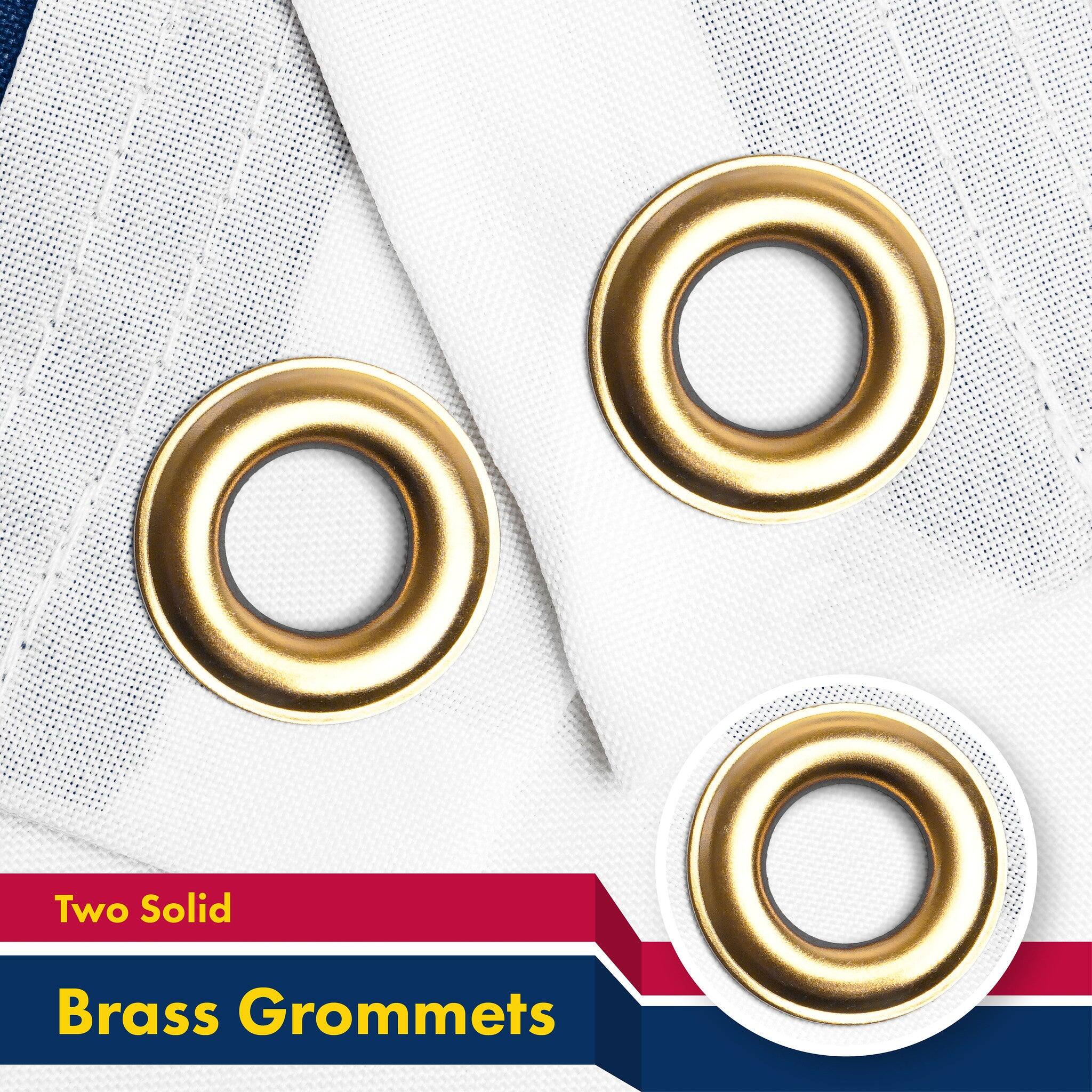Two Solid Brass Grommets
