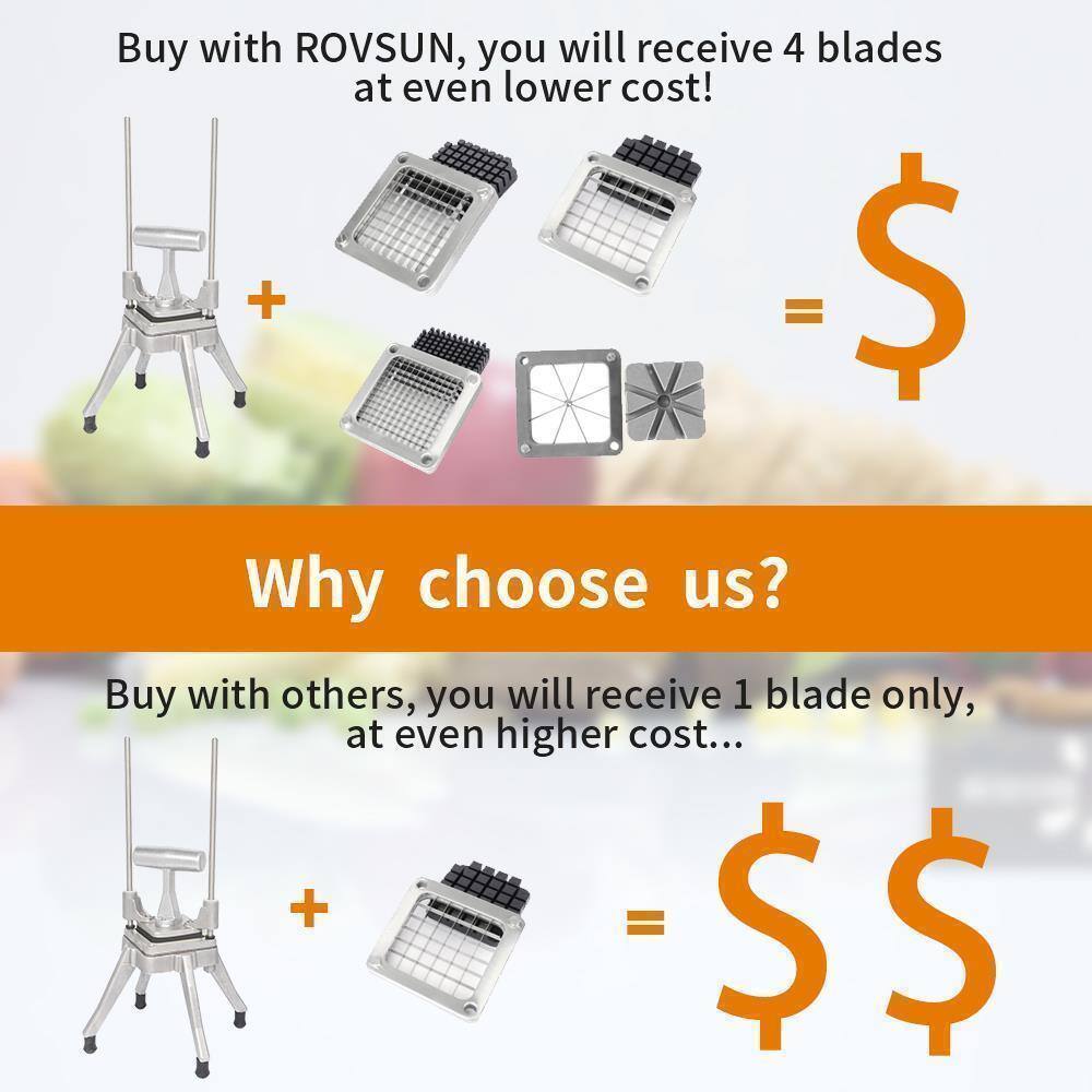 Buy with ROVSUN, you will receive 4 blades at even lower cost!

Why choose us?

Buy with others, you will receive 1 blade only, at even higher cost...