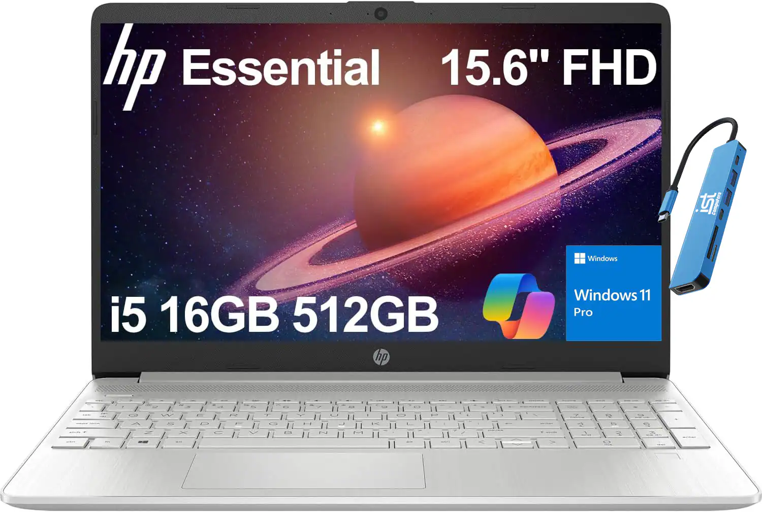 hp Essential 15.6" FHD  
i5 16GB 512GB  
Windows 11 Pro