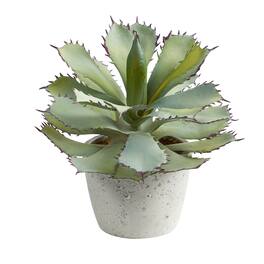 BreeBe - 11" Succulent Artificial Plant - Green