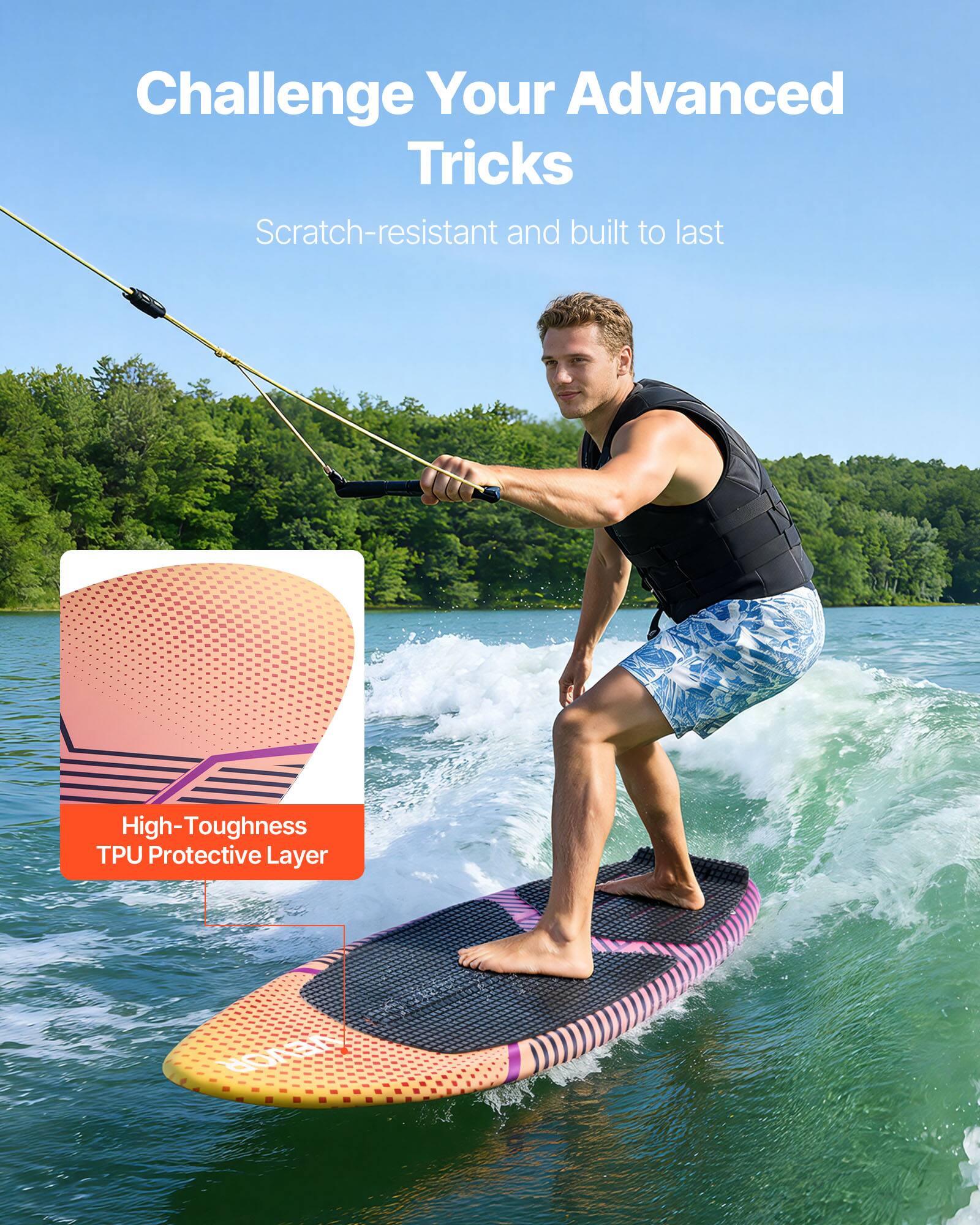 Challenge Your Advanced Tricks  
Scratch-resistant and built to last  
High-Toughness TPU Protective Layer