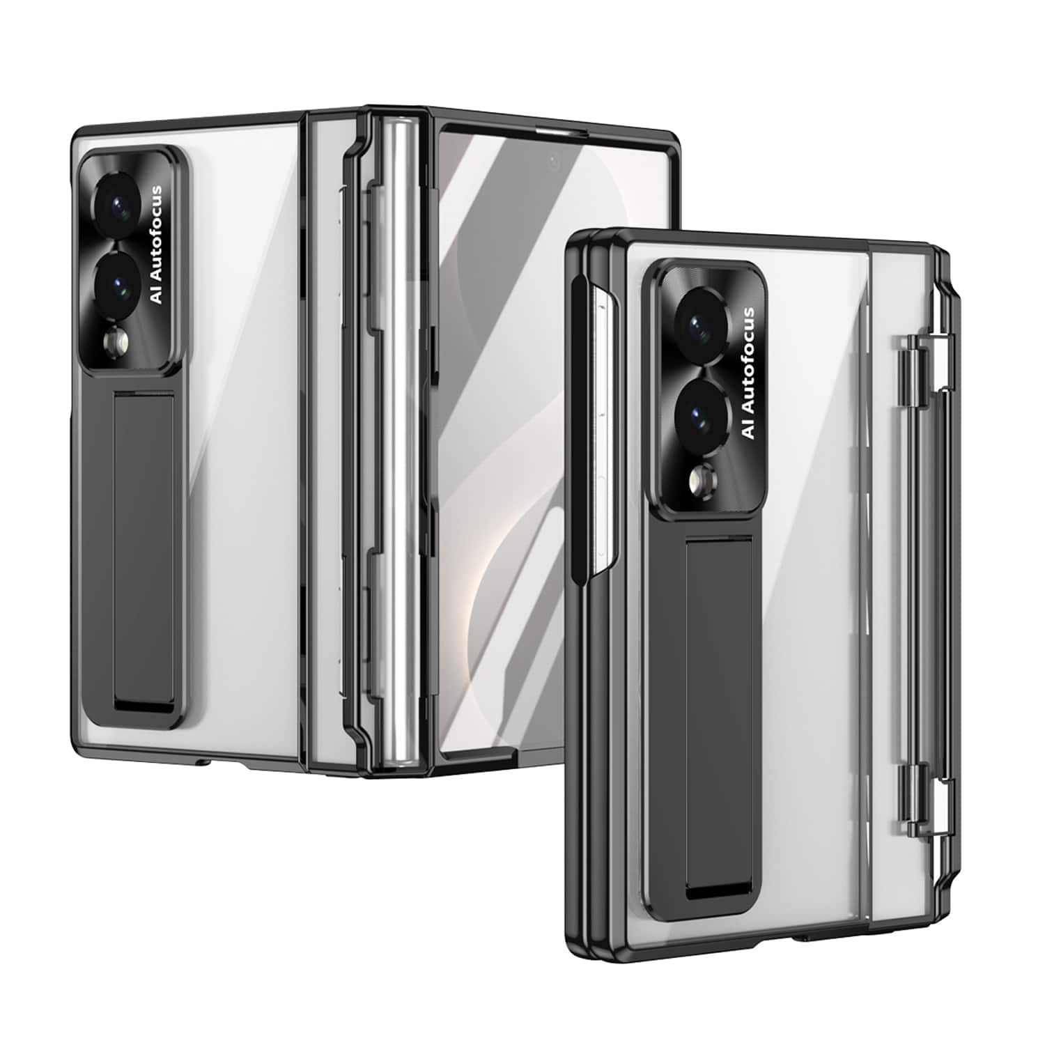 Dteck - for Samsung Galaxy Z Fold8 Rugged Case with Tempered Glass Protector,Full Hinge Protection,HD Transparent Back Cover - Black price history on PriceWatchPro