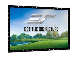 Elite Screens - GolfSim DIY, ImpactWhite 360 Golf , Velvet Border w/ Metal Grommets, 118.1"x118.1" DIY9.8X9.8-IPW360-F - White