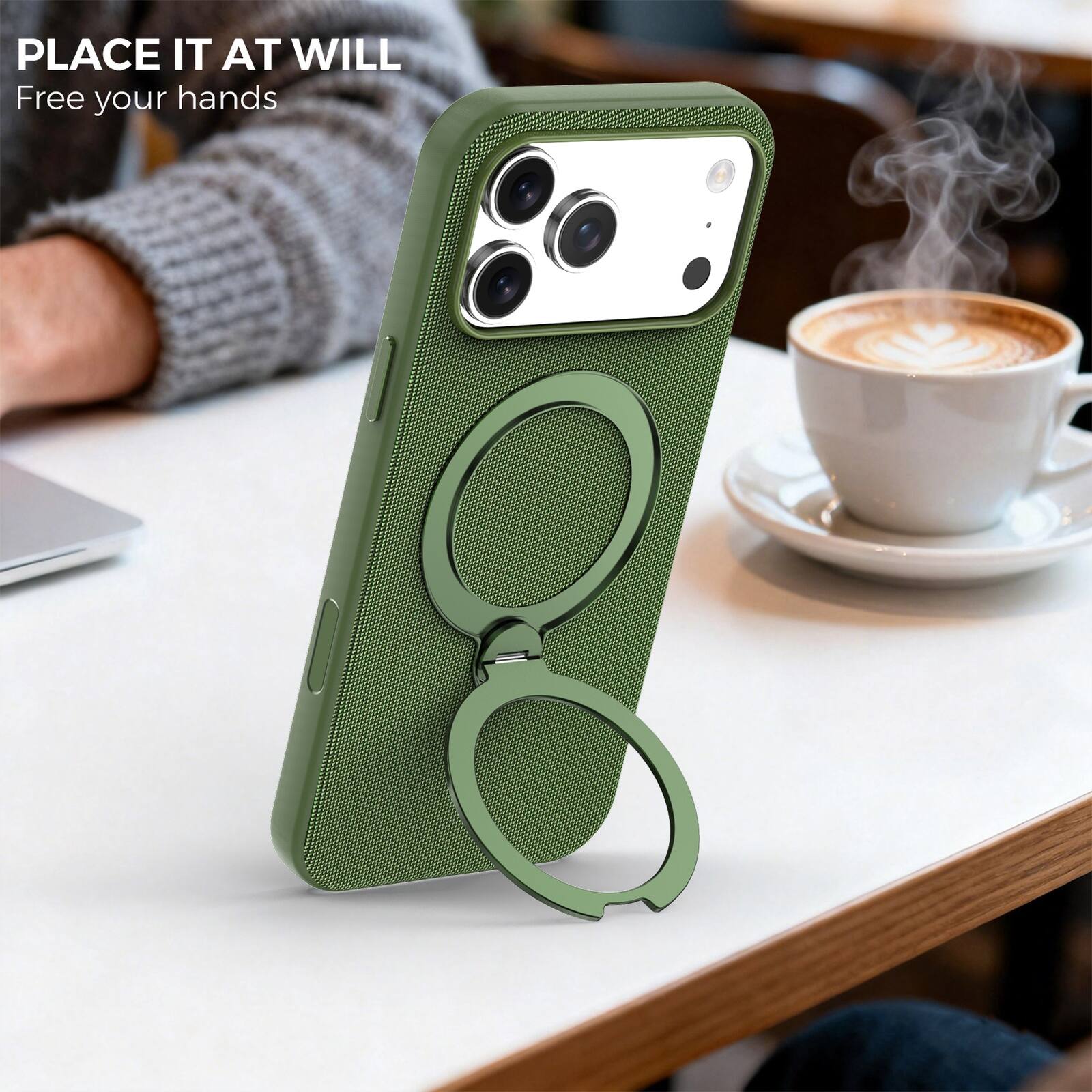 PLACE IT AT WILL  
Free your hands
