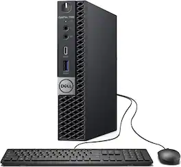 Dell - Refurbished Excellent - OptiPlex 7060 Micro Desktop PC, Intel Core i5-8500T up to 3.5GHz, 16GB DDR4 RAM, 256GB SSD, Keyboard&Mouse, Win11P - Black