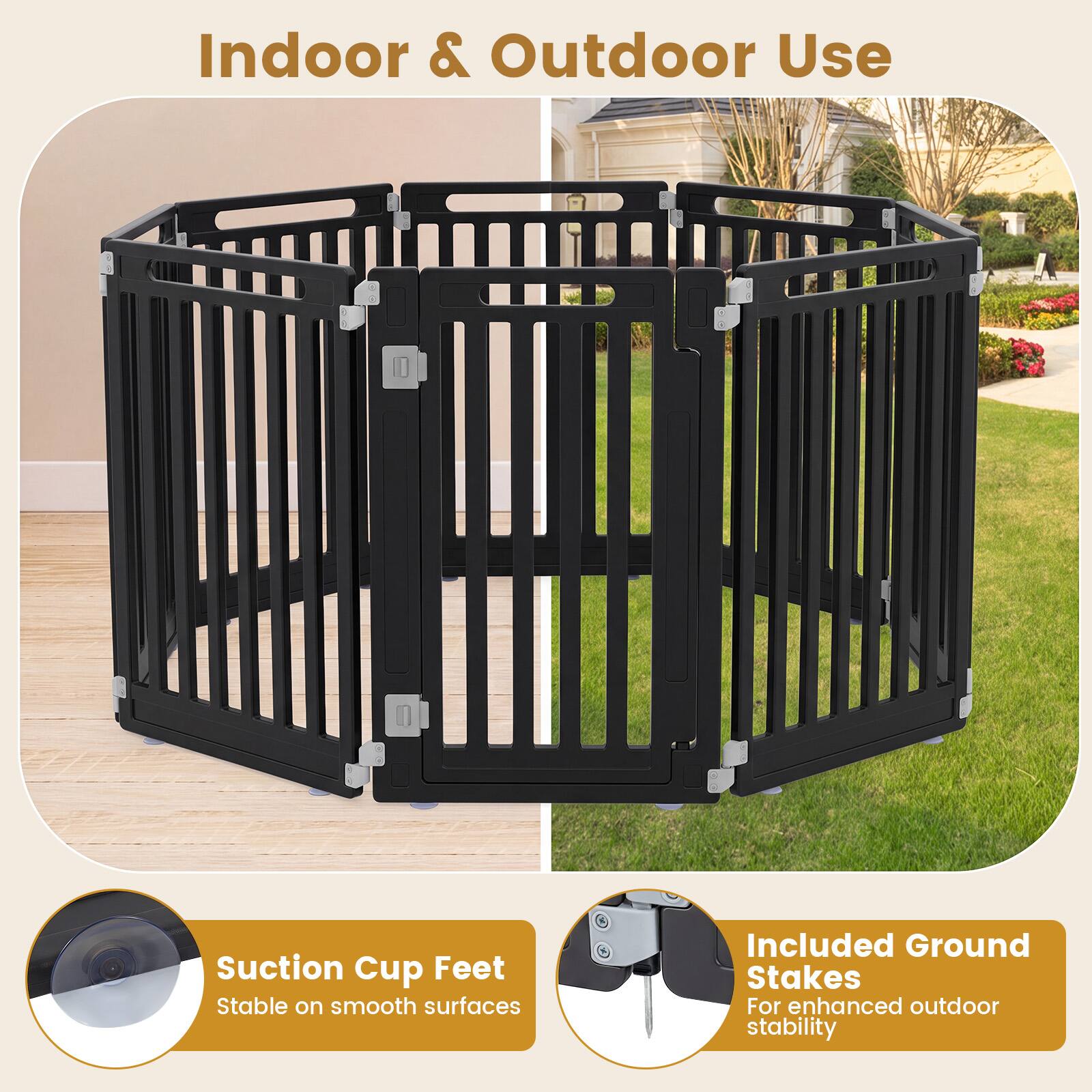 Indoor & Outdoor Use

Suction Cup Feet
Stable on smooth surfaces

Included Ground Stakes
For enhanced outdoor stability