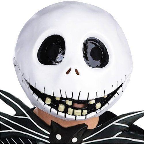 Front. Disney - Nbx Jack Skellington Mask - Adult Standard - White.