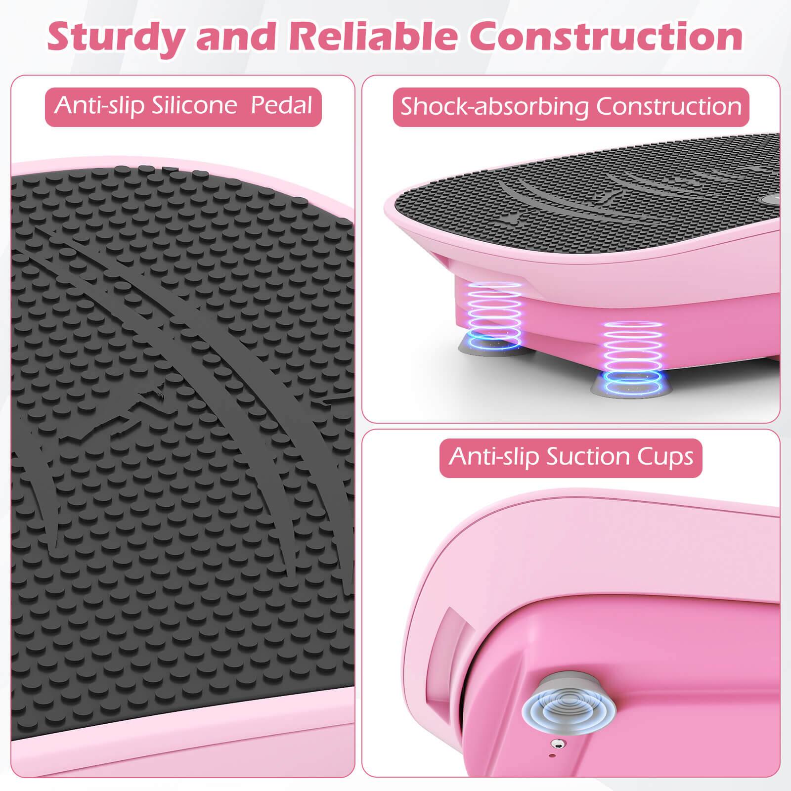 Sturdy and Reliable Construction

- Anti-slip Silicone Pedal
- Shock-absorbing Construction
- Anti-slip Suction Cups