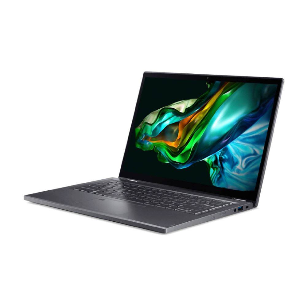 Angle. Acer - Aspire 5 - 14" Touchscreen Laptop Intel Core i5-1335U 1.3GHz 16GB RAM 512GB SSD Windows 11 Home - Steel Gray.