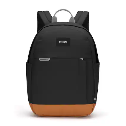 Front. Pacsafe - Pacsafe GO 15L Anti Theft Backpack (Jet Black, 15 Litre) - Jet Black.
