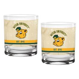Indigo Falls - Baylor Bears Two-Pack 14oz. Tan Vintage Glass Set - Multicolor