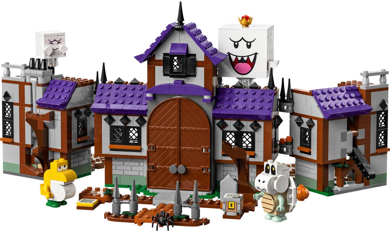 Angle. LEGO - Super Mario King Boo’s Haunted Mansion Set and Ghost Toy 71436.