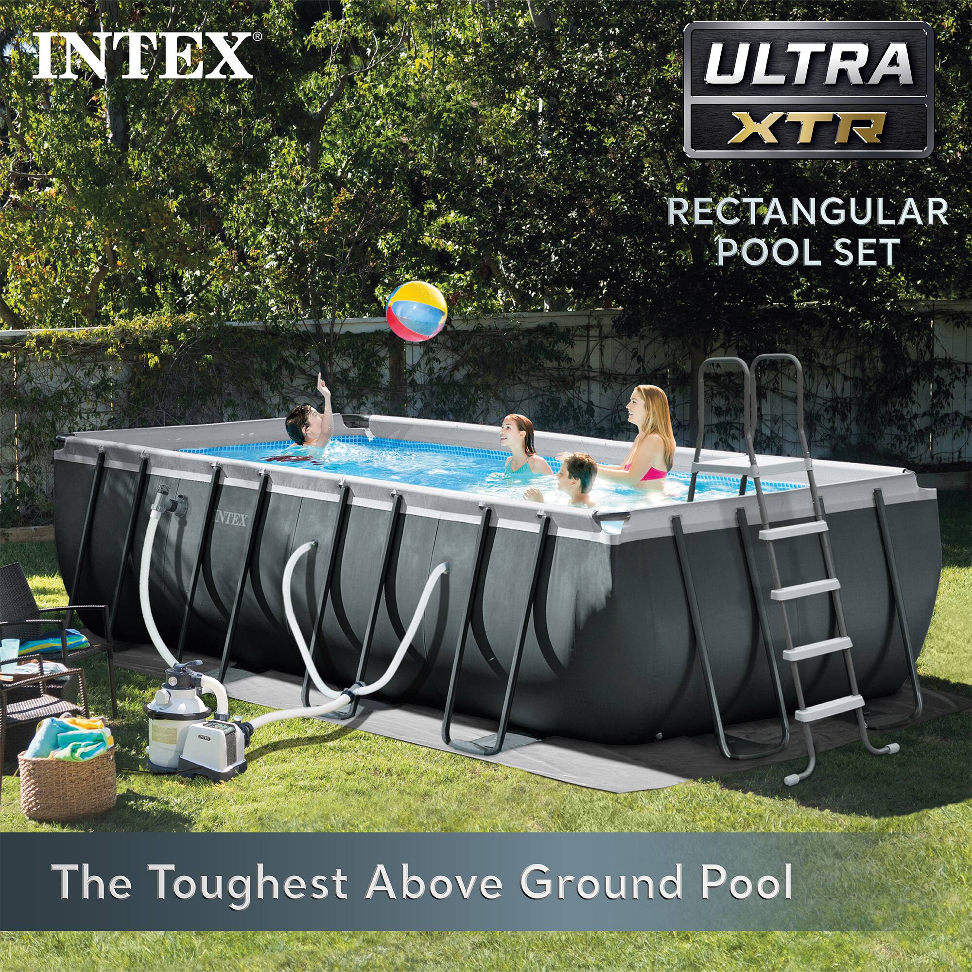 INTEX  
ULTRA XTR  
RECTANGULAR POOL SET  

The Toughest Above Ground Pool