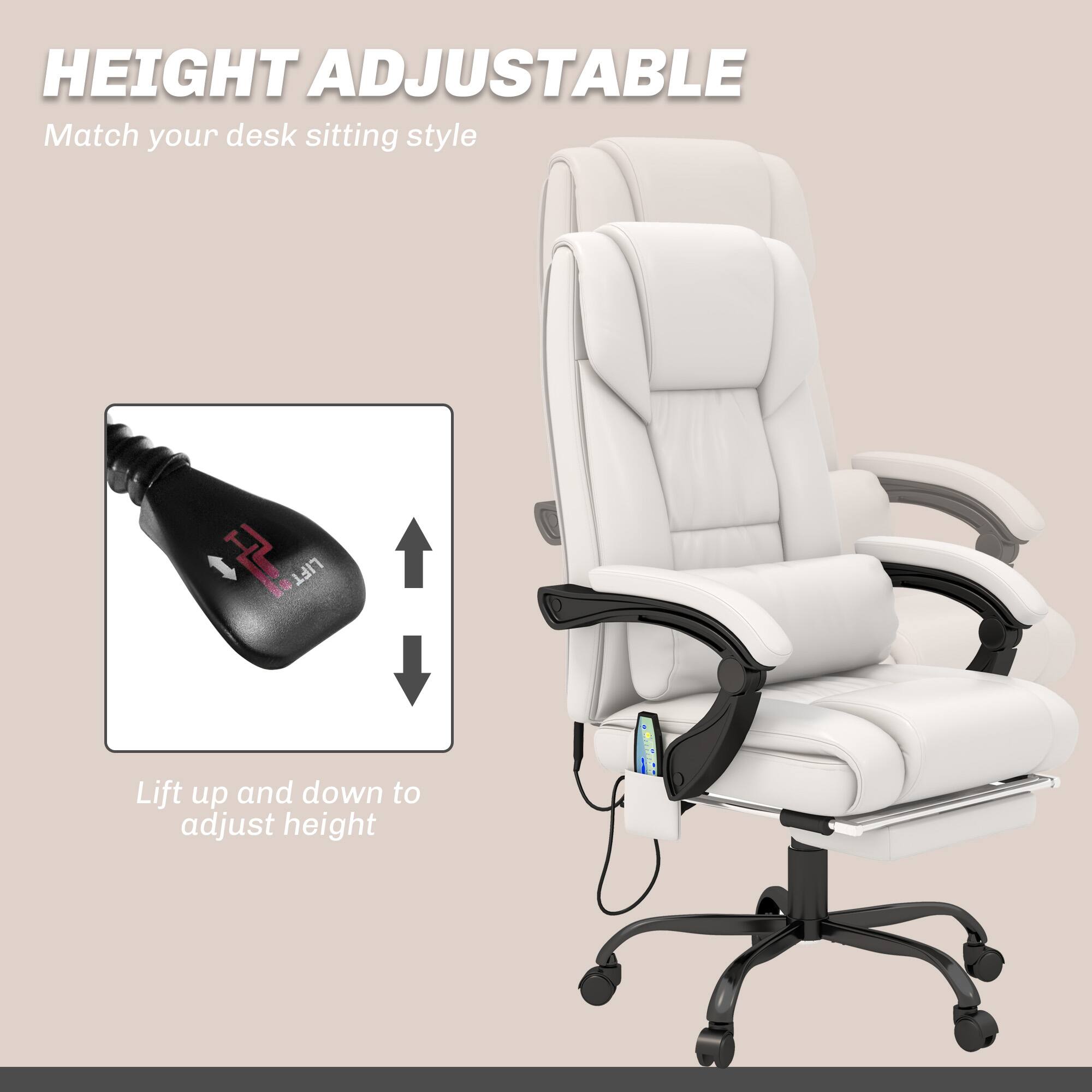 HEIGHT ADJUSTABLE
Match your desk sitting style
LIFT up and down to adjust height