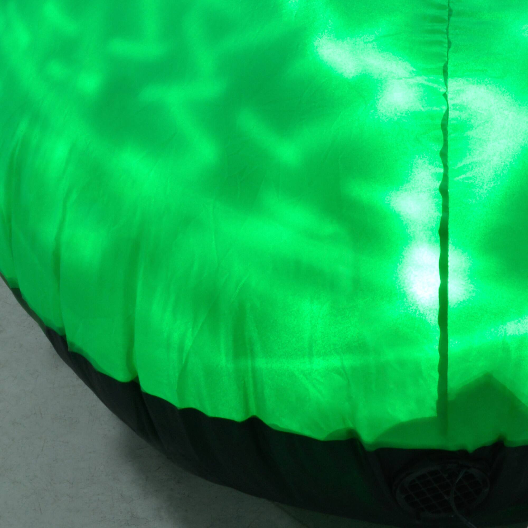 Alt View 8. Homcom - 6' Halloween Inflatable Outdoor Decoration Spider, Blow Up LED Yard Decor for Garden, Lawn, Party, Holiday, Waterproof - Green.