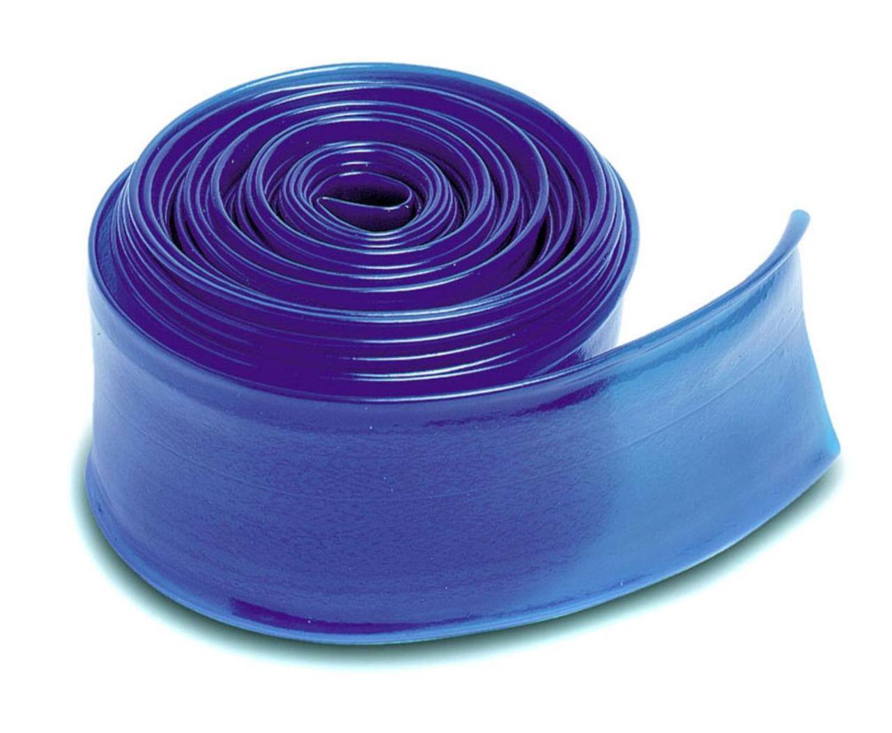 Front. Pool Central - 25' x 2" Blue Swimming Pool Filter Backwash Hose - Blue.