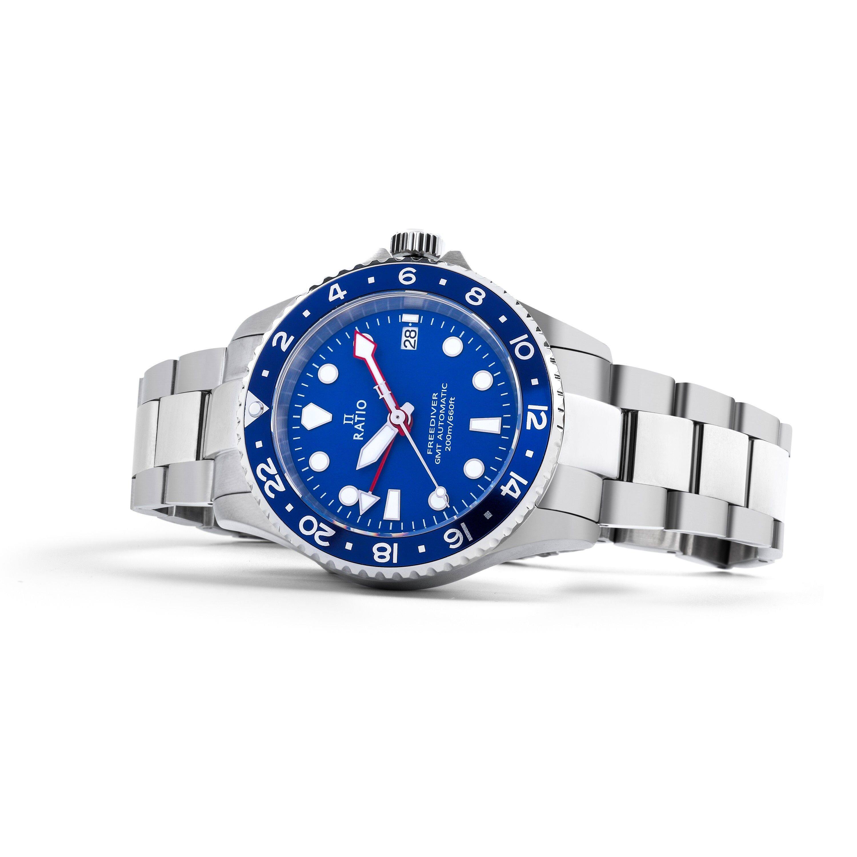 6 4 8 2 28 10  
RATIO FREEDIVER AUTOMATIC Z00nVsson 12 FR GMT 22 F - 20 91 81