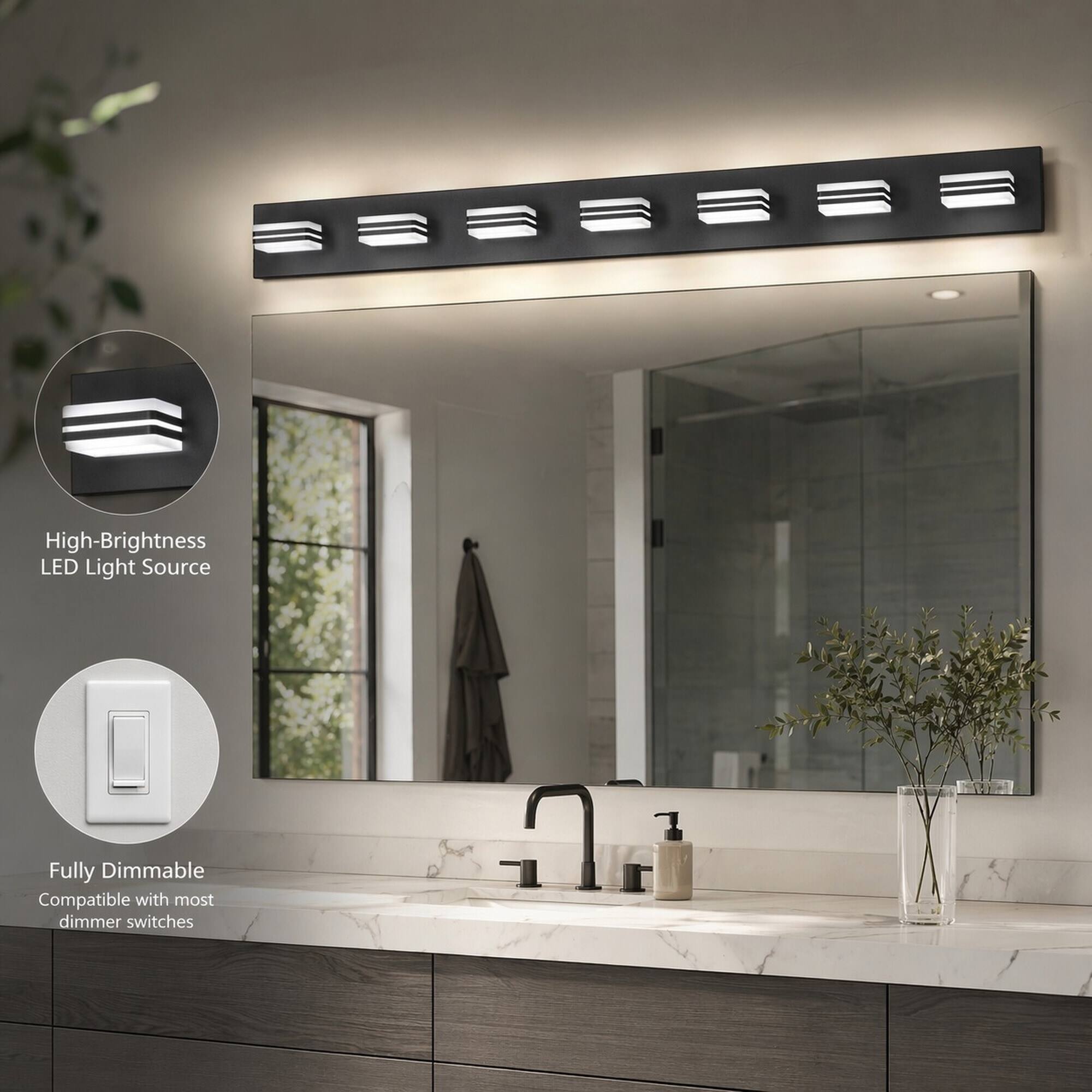 High-Brightness LED Light Source  
Fully Dimmable  
Compatible with most dimmer switches