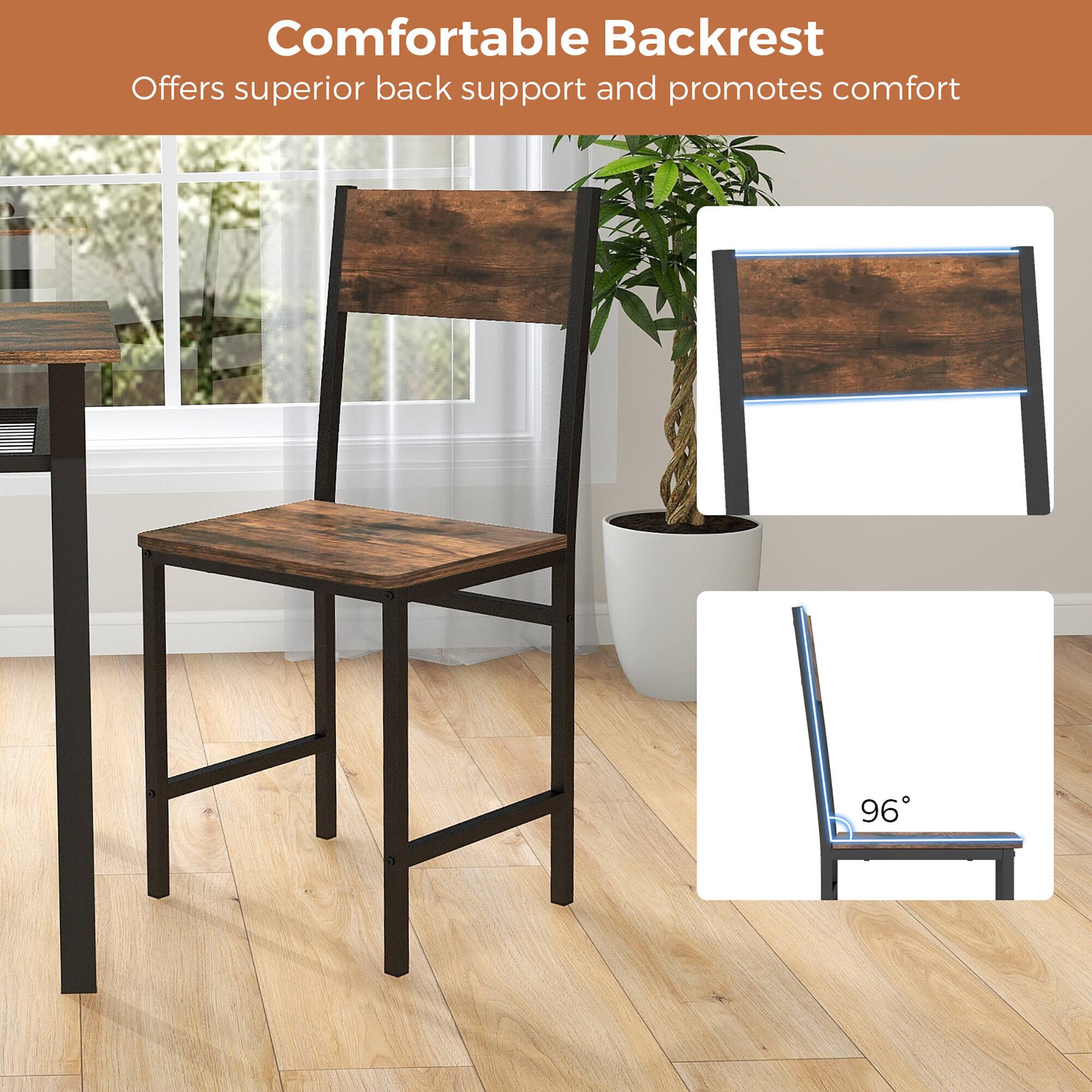 Comfortable Backrest  
Offers superior back support and promotes comfort  

96°