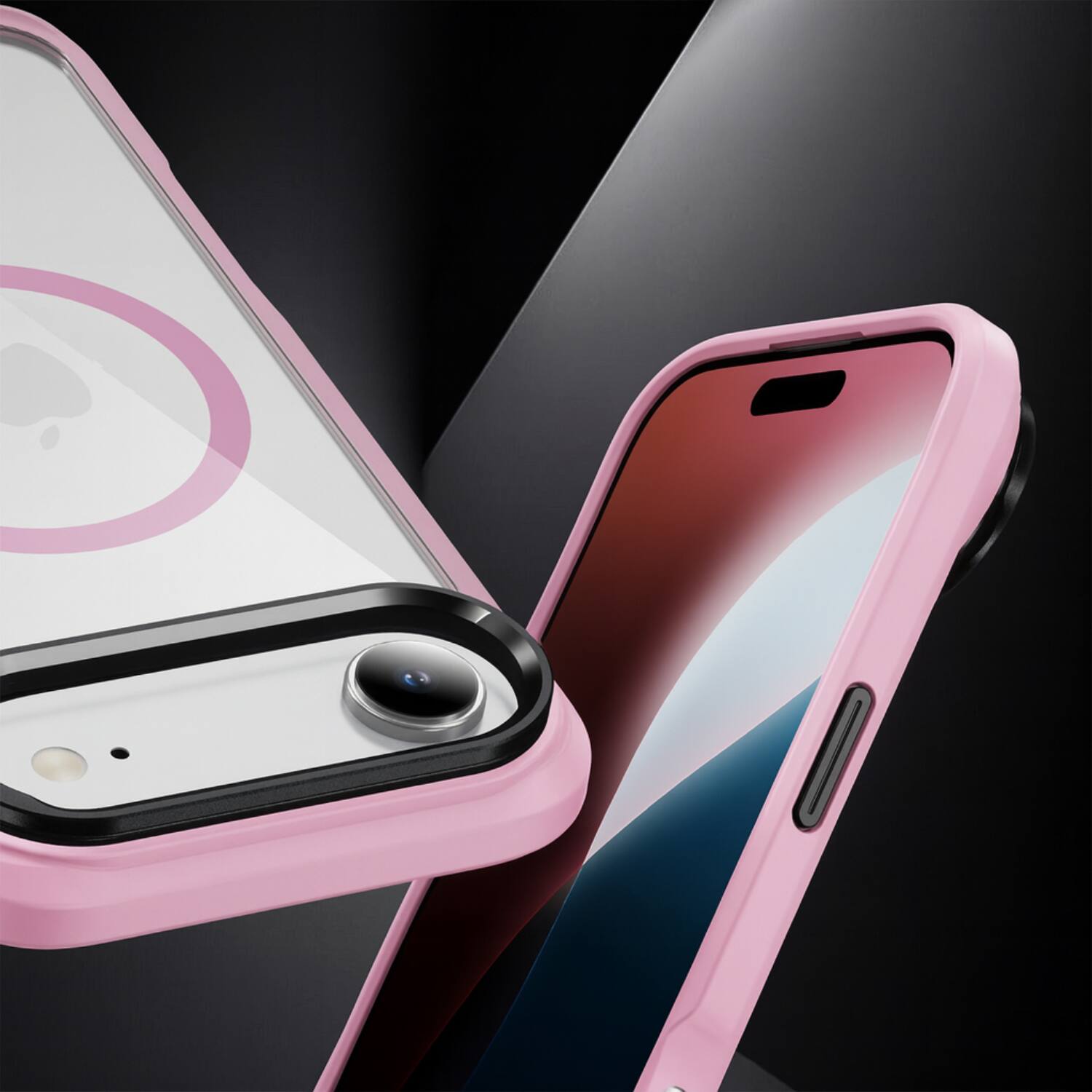 Back. SaharaCase - Apple iPhone Air Kickstand Case | Compatible with Magsafe | Pro Shield Design | Raider Series - Desert Rose.