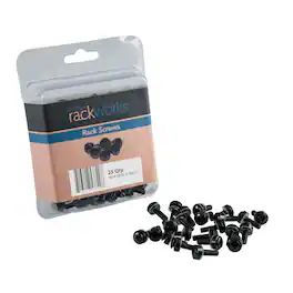 Gator - 25-Pack of #10-32 x 3/4-Inch Rack Screws for Equipment Mounting, Steel Construction