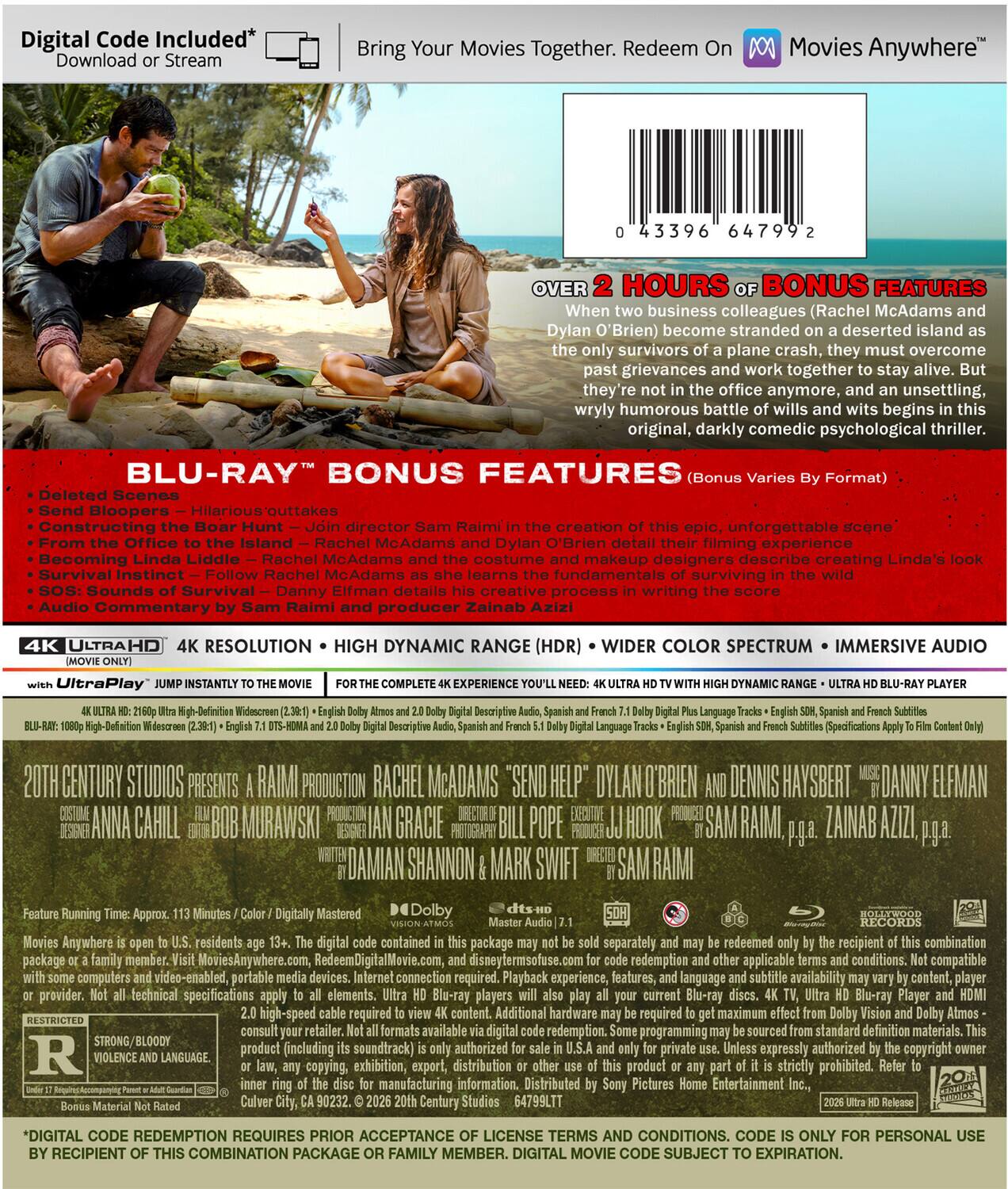 Alt View 1. Send Help   - 4K Blu-Ray.