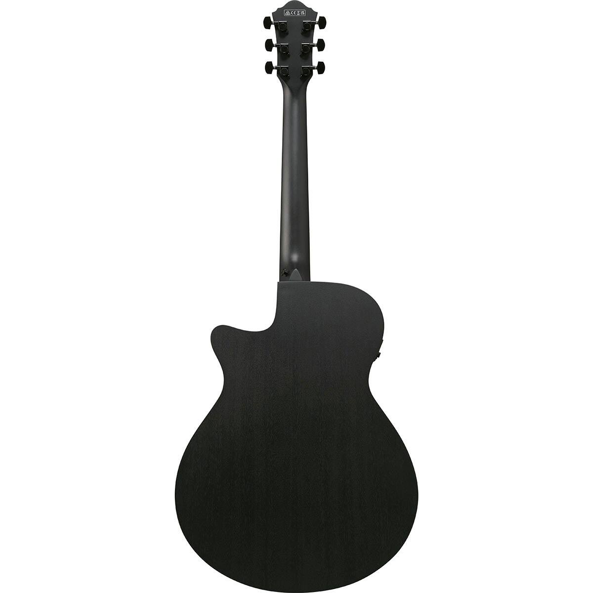 Alt View 1. Ibanez - Ibanez AEG Series AEG621 Acoustic Electric Guitar, Black Out.