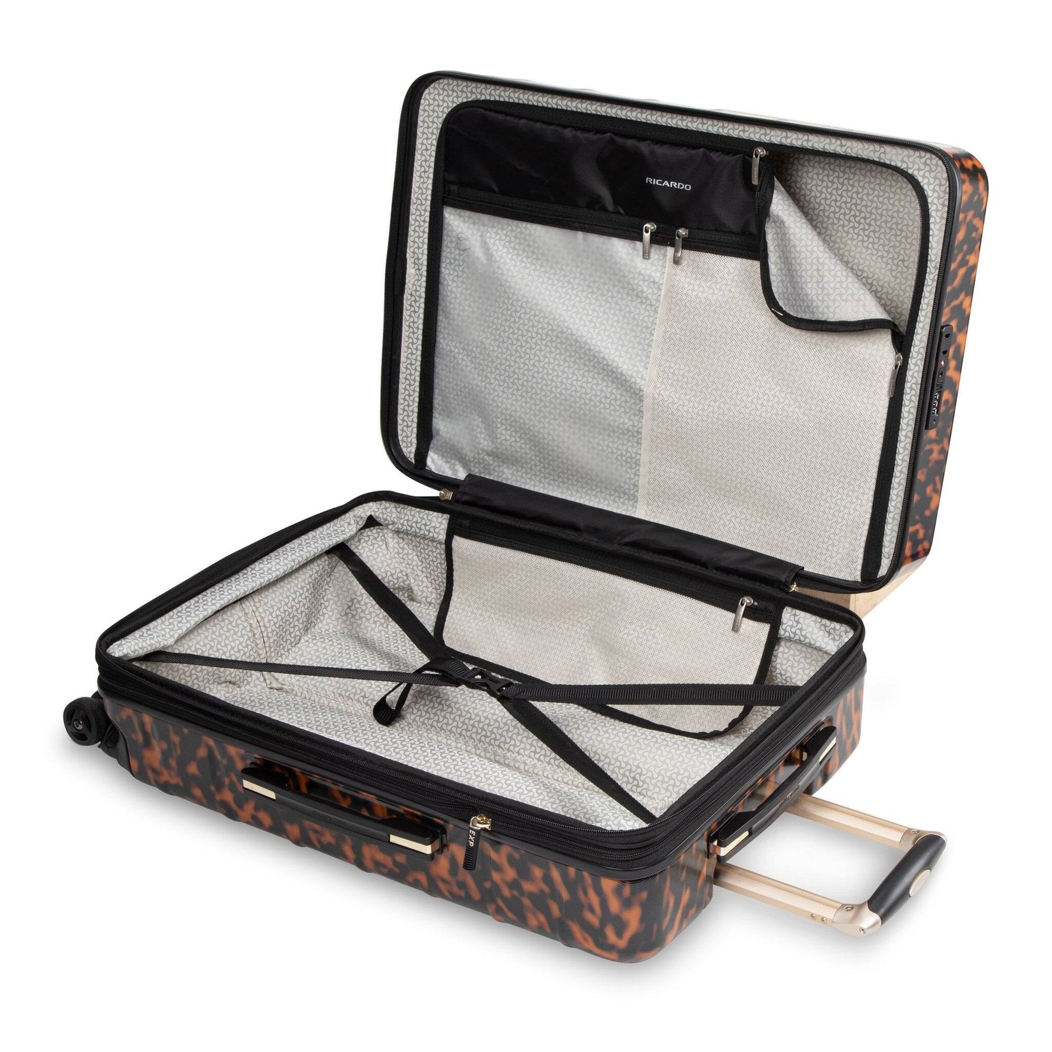 Left. Ricardo Beverly Hills - Cambria Hardside Medium Check-In, Tortoise - Tortoise.