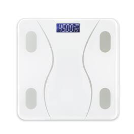 COWIN - Smart Bluetooth Body Fat Scale Rechargeable Digital Scale with App 400lbs Capacity - White
