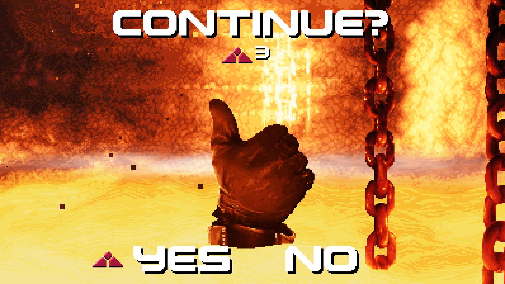 CONTINUE?  
YES NO