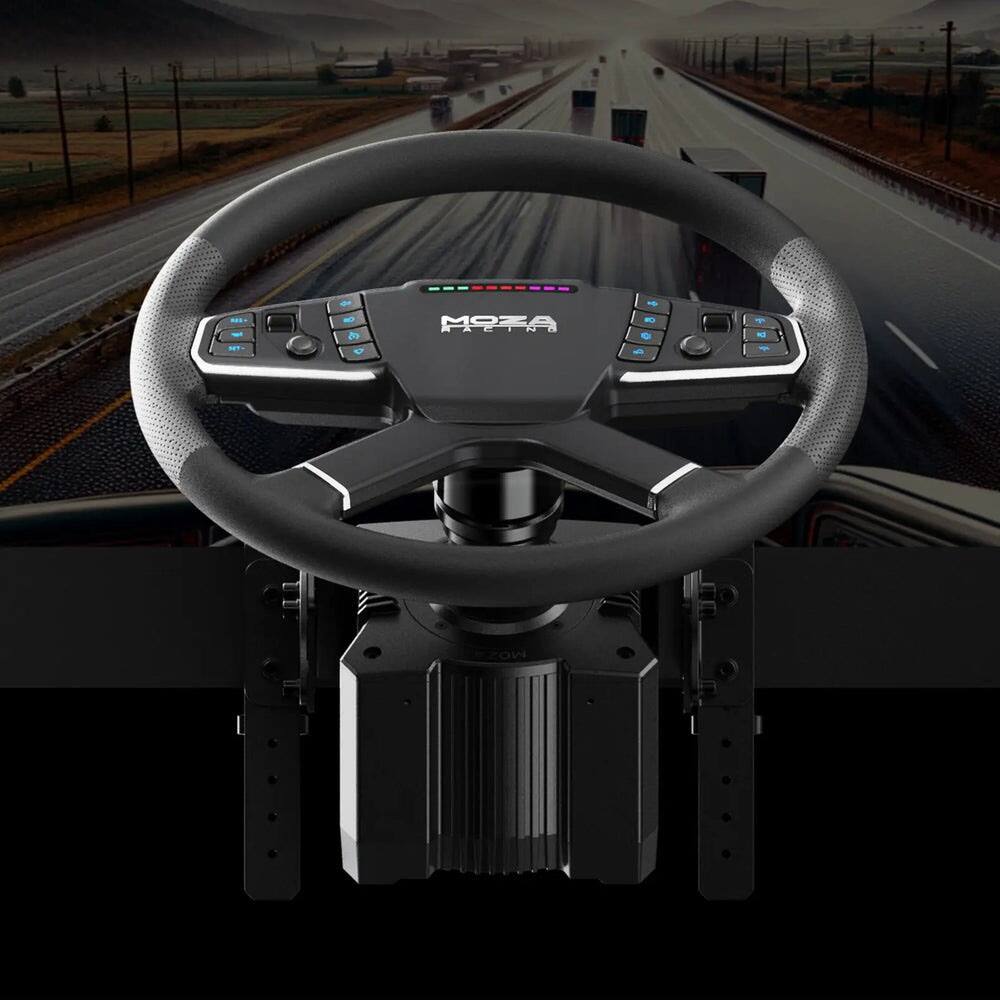 Alt View 1. Moza Racing - Truck Simulator Bundle for PC - Black.