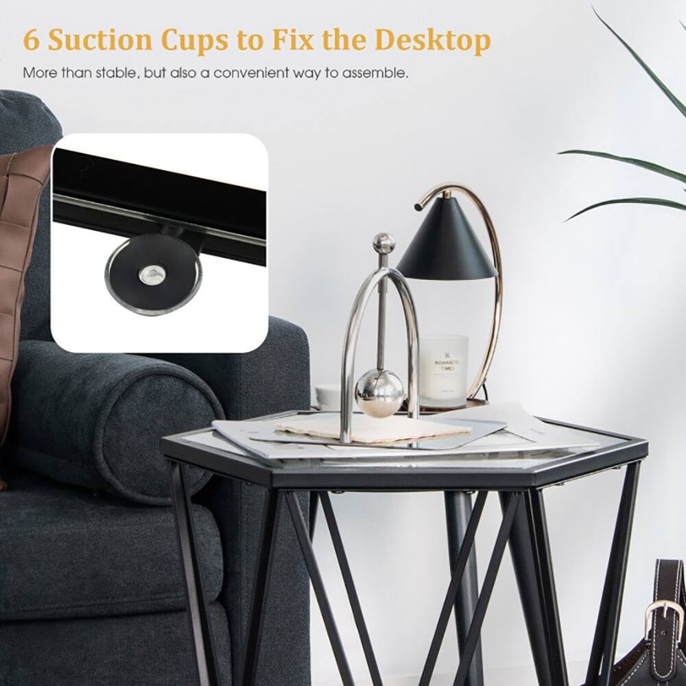 6 Suction Cups to Fix the Desktop  
More than stable, but also a convenient way to assemble.