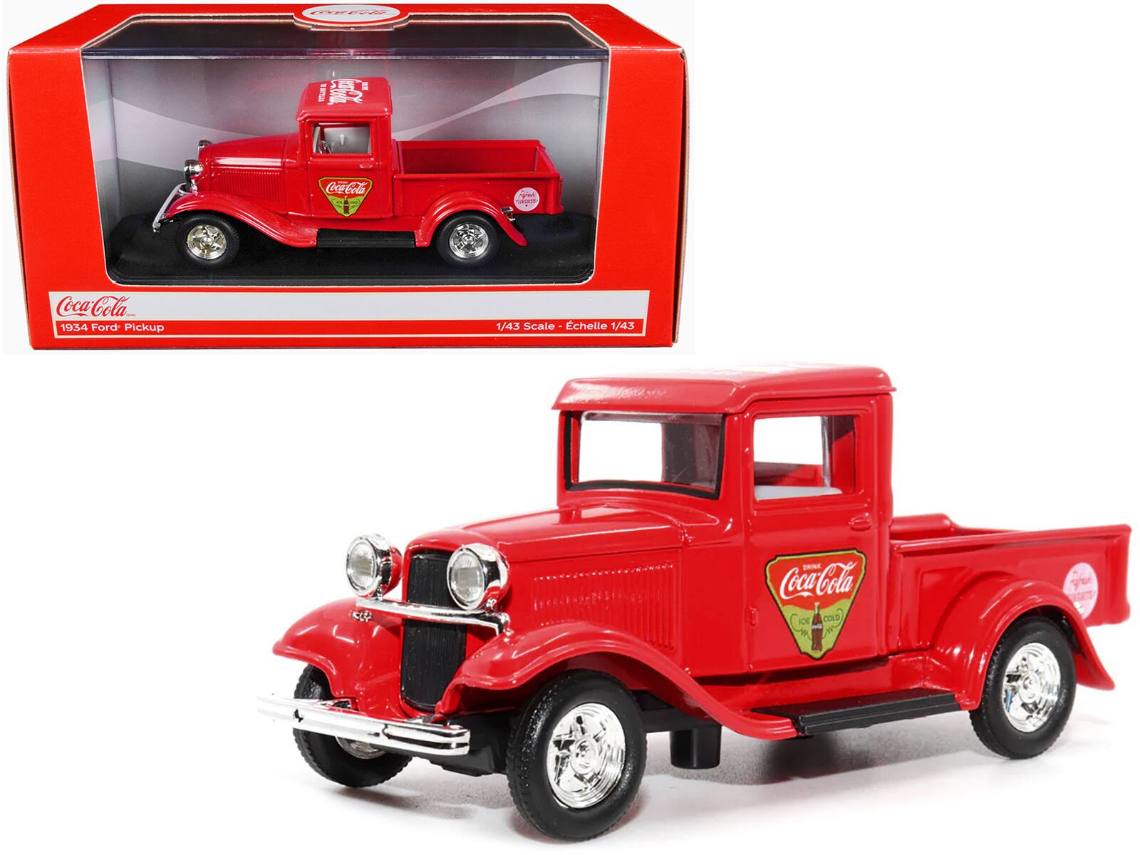 Coca-Cola  
1934 Ford Pickup  
1/43 Scale - Échelle 1/43