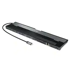 Front. j5create - USB-C Dual HDMI Docking Station - Black.