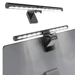 Mount-It! - USB‑Powered Monitor Light Bar with Touch Controls, Adjustable Brightness & 4 Color Temperatures - Black