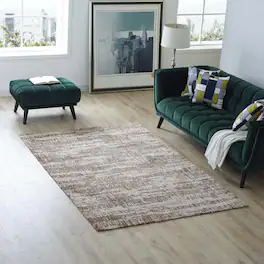Modway - Darja Distressed Rustic Modern Area Rug - Light and Dark Tan