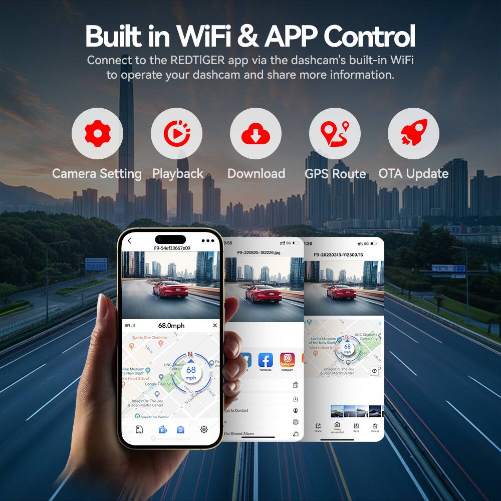 Built in WiFi & APP Control
Connect to the REDTIGER app via the dashcam's built-in WiFi to operate your dashcam and share more information.

Camera Setting
Playback
Download
GPS Route
OTA Update

F9-548013667e09
F9-220820-182926.Jng
F0-20230313-112500.TS

68.0mph
Sports One Checklist
UNC Charlutela Center
Imagine, The Joe
UNC Charlotte
Imagine, The Joe
UNC Charlotte
Imagine, The Joe
UNC Charlotte
Imagine, The Joe
UNC Charlotte
Imagine, The Joe
UNC Charlotte
Imagine, The Joe
UNC Charlotte
Imagine, The Joe
UNC Charlotte
Imagine, The Joe
UNC Charlotte
Imagine, The Joe
UNC Charlotte
Imagine, The Joe
UNC Charlotte
Imagine, The Joe
UNC Charlotte
Imagine, The Joe
UNC Charlotte
Imagine, The Joe
UNC Charlotte
Imagine, The Joe
UNC Charlotte
Imagine, The Joe
UNC Charlotte
Imagine, The Joe
UNC Charlotte
Imagine, The Joe
UNC Charlotte
Imagine, The Joe
UNC Charlotte
Imagine, The Joe
UNC Charlotte
Imagine, The Joe
UNC Charlotte
Imagine, The Joe
UNC Charlotte
Imagine, The Joe
UNC Charlotte
Imagine, The Joe
UNC Charlotte
Imagine, The Joe
UNC Charlotte
Imagine, The Joe
UNC Charlotte
Imagine, The Joe
UNC Charlotte
Imagine, The Joe
UNC Charlotte
Imagine, The Joe
UNC Charlotte
Imagine, The Joe
UNC Charlotte
Imagine, The Joe
UNC Charlotte
Imagine, The Joe
UNC Charlotte
Imagine, The Joe
UNC Charlotte
Imagine, The Joe
UNC Charlotte
Imagine, The Joe
UNC Charlotte
Imagine, The Joe
UNC Charlotte
Imagine, The Joe
UNC Charlotte
Imagine, The Joe
UNC Charlotte
Imagine, The Joe
UNC Charlotte
Ima