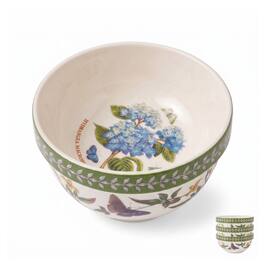 Portmeirion - Botanic Garden Etchings 5" Stack Bowl, Hydrangea/Yellow Jasmine - Multicolored