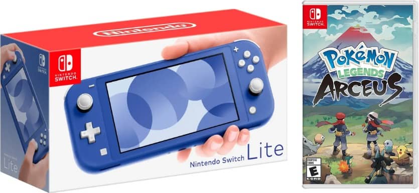 Switch Lite Bundle With Pokemon Legends Arceus Game - Nintendo Switch