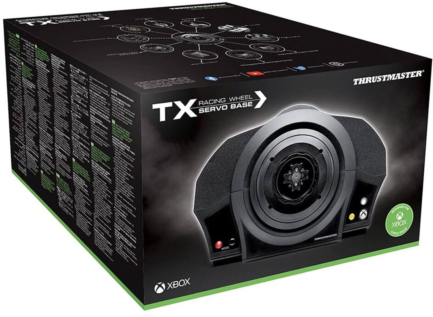 THRUSTMASTER  
TX RACING WHEEL SERVO BASE  

THRUSTMASTER DESIGNED  
1 XBOX CONCUE POUR XBOX  

XBOX