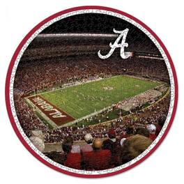 WinCraft - Alabama Crimson Tide Round 500-Piece Puzzle - Multicolor