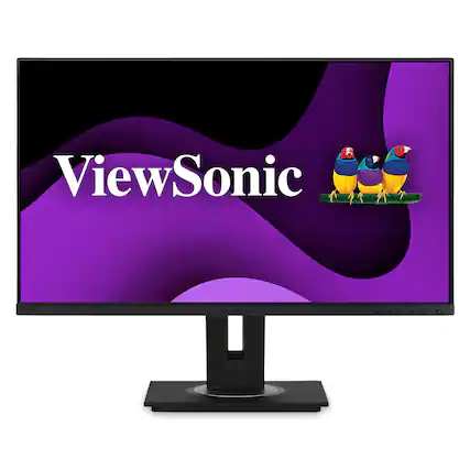Front. ViewSonic - DFS VG275 27" IPS LCD FHD Monitor (USB-C, HDMI, DP) - Black.