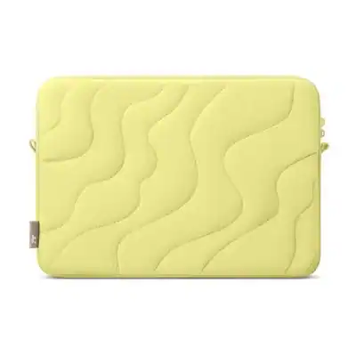 Front. tomtoc - Terra-A27 Puff Recycled Laptop Sleeve Bag for 13-inch MacBook Air M5/M4 A3240/M3/M2/M1, 13" MacBook Pro, Quilted Design - Citrus.