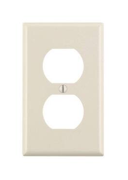 Leviton - 1 gang Thermoset Plastic Duplex Wall Plate 10 pk - Light Almond