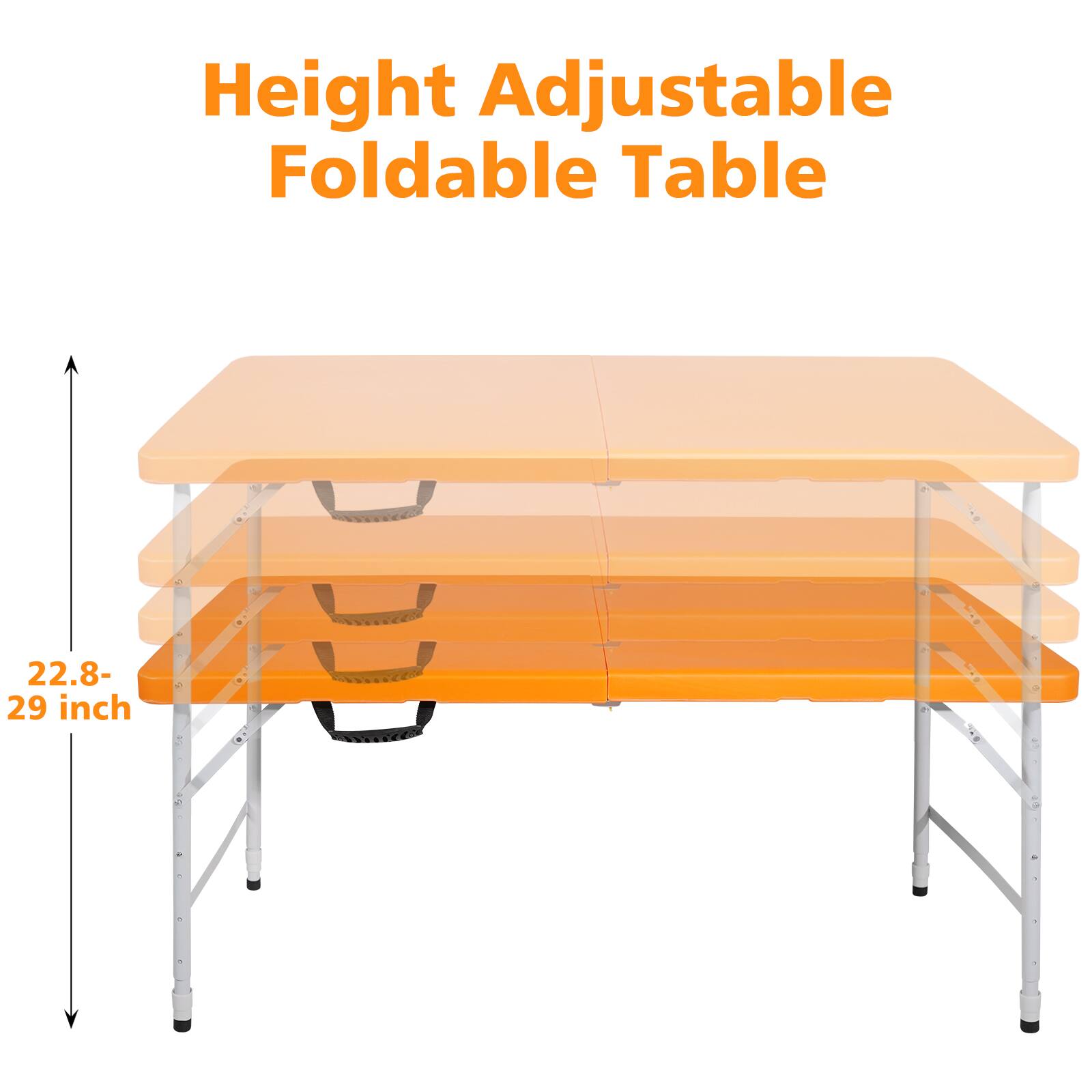 Height Adjustable Foldable Table  
22.8-29 inch