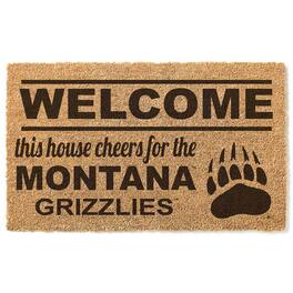 Jardine - Montana Grizzlies 18" x 30" Welcome Doormat - Brown