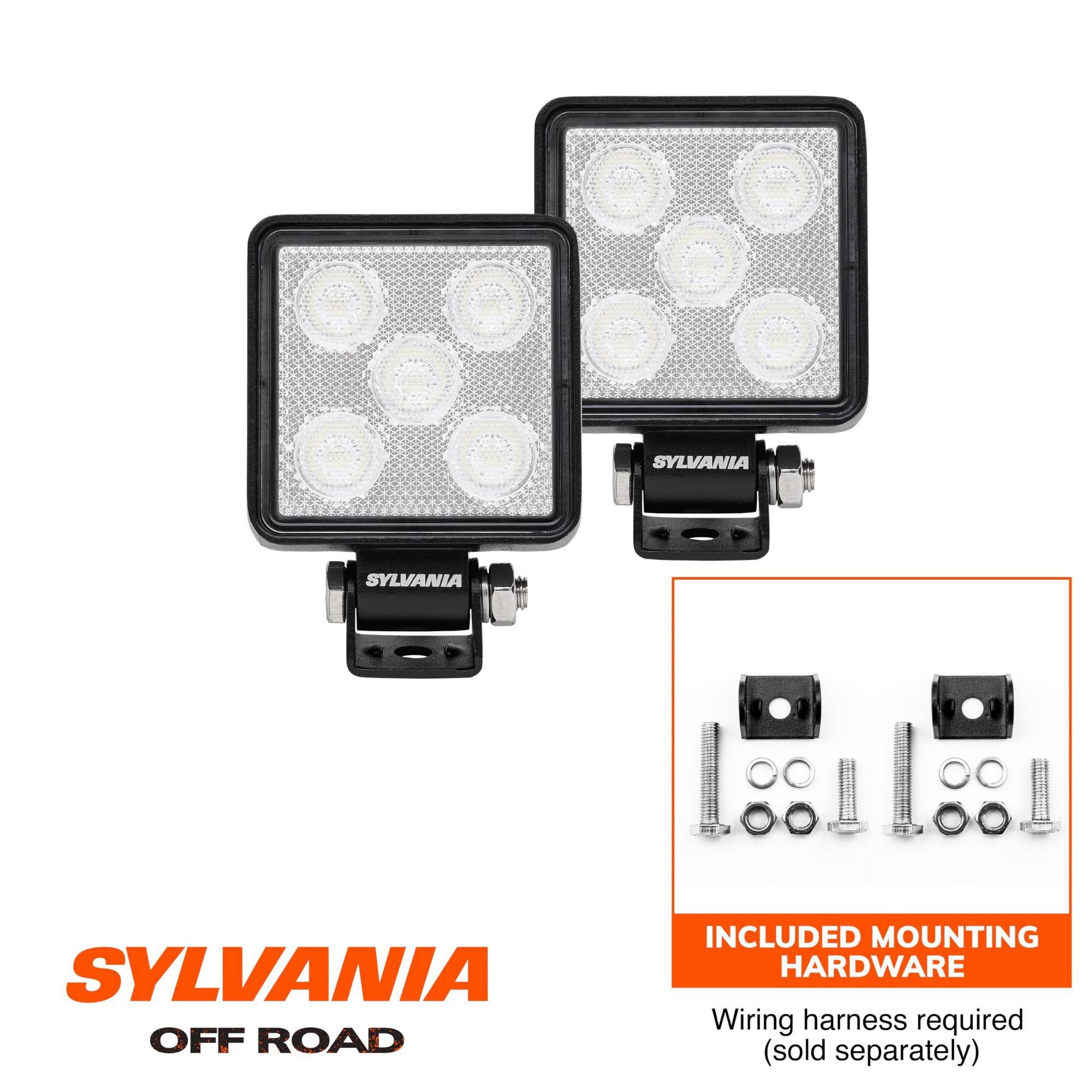 SYLVANIA OFF ROAD  
INCLUDED MOUNTING HARDWARE  
Wiring harness required (sold separately)