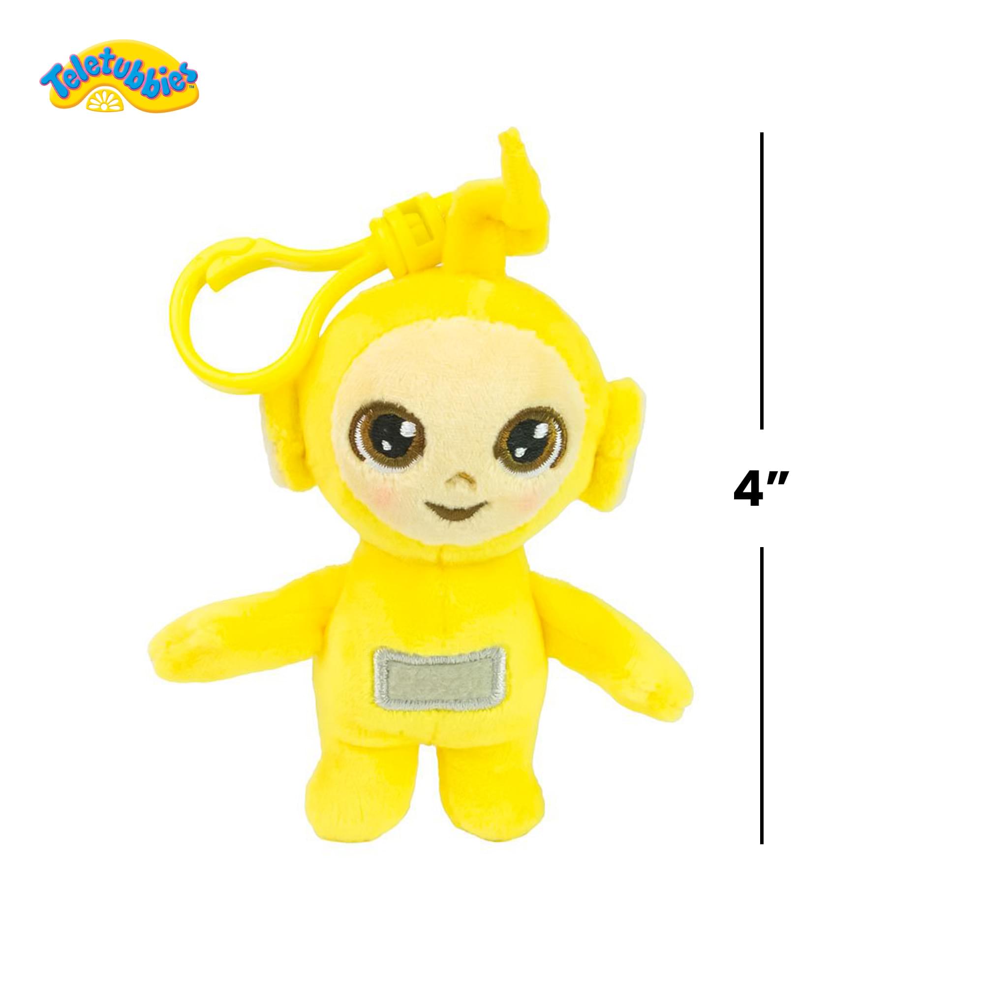 Alt View 1. The Loyal Subjects - Teletubbies 4-Inch Plush Backpack Clip | Laa Laa - Yellow.
