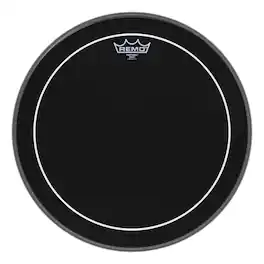 Remo - Pinstripe Ebony 16-Inch Bass Drumhead with Controlled Sustain for Bass and Drum Applications